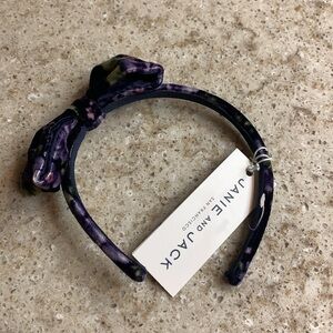 NWT Janie & Jack Navy & Purple Floral Velvet Headband